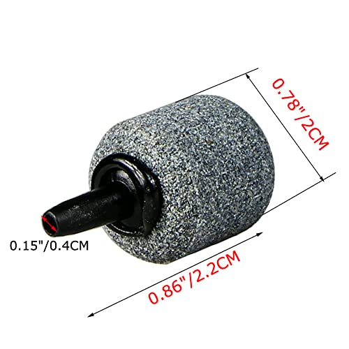 Air Stone Cylinder Bubble Diffuser Airstones for Aquarium 0.8/0.9inch Diffuser Release Tool for Nano Air Pumps Small Buckets and Fish Tanks - size: 10P