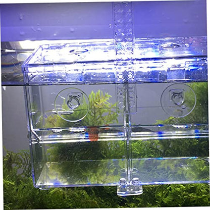 Generic Box Fish Aquarium Sponge Cup Hooks Feeder Catch Isolation Pour Tanks Pool Canister Air Crate Release Dividers Kit Net Pump Holder Transparent