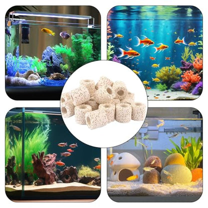 Under Water Plant Weights Biological Filter Media | Water Plant Cultivation Rings Purification Filter Ring for Turtle Tank, Fish Tank Accessories
