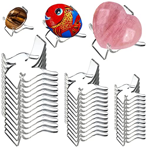 Crystal Stand Rock Display Stand Small Dispaly Stands ( 3 Sizes , 36 PCS ) Crystal Stands for Display Minerals Rocks Crystals Agates Fossils Corals or Other Small Items in Home Shop Museum Office - size: 36 PCS ( 12* large+12* medium+12* small )