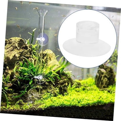 KESYOO 50pcs Aquarium Feeder Cups Transparent Fish Bowl Holders for Easy Installation for Fish Feeders and Accessories Design for Tank Use - size: 3.00X3.00X1.50CM