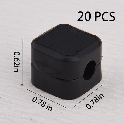 20 Pack Magnetic Cable Clips Silicone Cord Organizers Desk Wire Management Holders For Charging Cables Usb Cords Headphone Wires Self-Adhesive Wire Holder Keeper For Home Office Desk Nightstand