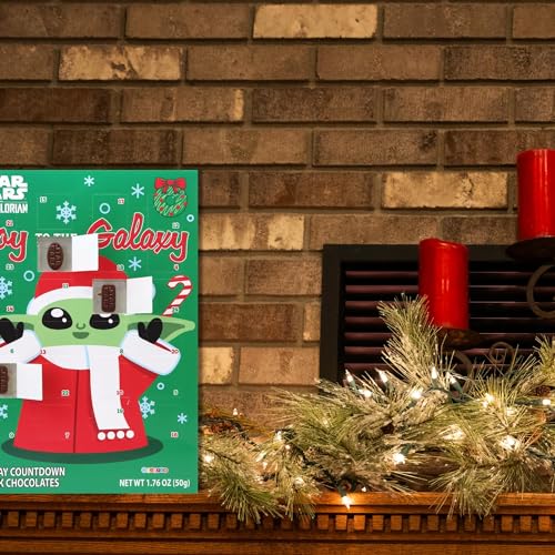 2024 Star Wars Mandalorian Christmas Advent Calendar with Chocolate, 13 3/4 Inches