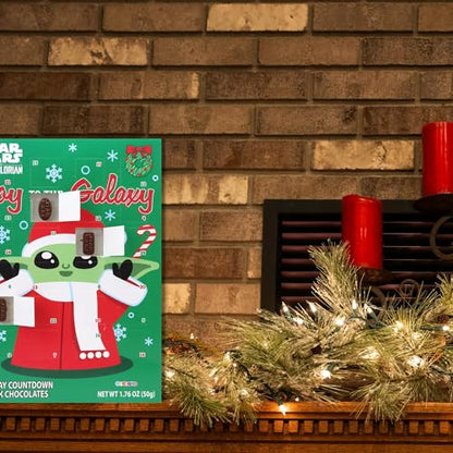 2024 Star Wars Mandalorian Christmas Advent Calendar with Chocolate, 13 3/4 Inches