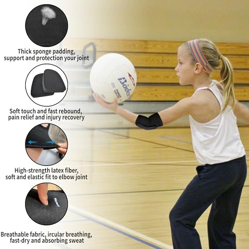 Kids Elbow Pads, Breathable Elbow Protector for Boys Girls - size: Medium