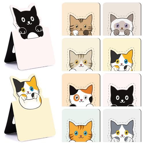 Cute Cat Magnetic Bookmarks - 8 PCs Book Marks for Reading Women Funny Magnet Page Clips for Kids Teachers Students Book Cat Lovers Bookish Readers Birthday Gifts School Office Accessories - style: Cat