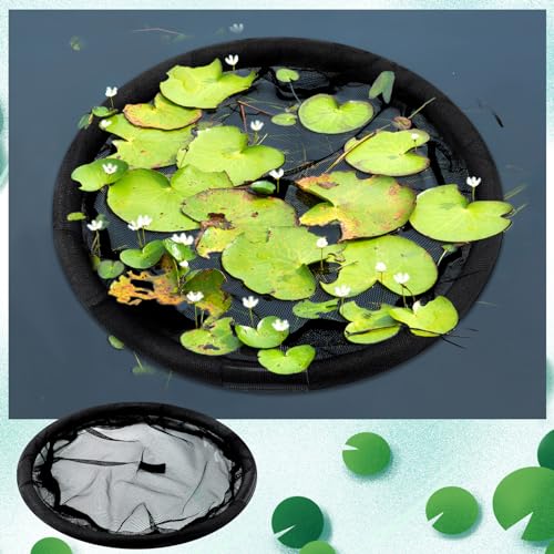 Diameter Fish Barrier Black Flora Round Floating Island Plant Protector for Your Home Pond Protects Fish