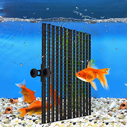 WEAVERBIRD 2 Pcs Aquarium Divider Tray Plastic Grid Divider Tray Egg Crate for Aquarium Fish Tank Bottom Isolation, Black - color: Black