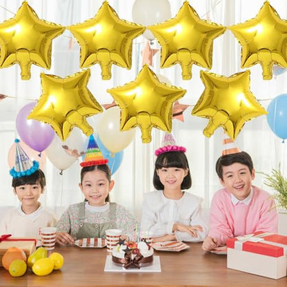Gold Star Balloons,50 Pieces 10" Star Balloons,Gold Foil Star Balloon - color: Gold Star 10 Inch