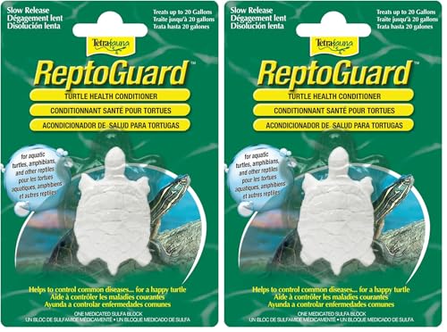 TetraFauna ReptoGuard Turtle Health Water Conditioner 1 Count, Slow-Release (Pack of 2) - size: 1-Count (Pack of 2)