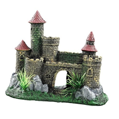 Aquarium Resin Castle Decoration, Fish Tank Ornament, Architecture, European Design, Aquarium Accessory Shelter Craft