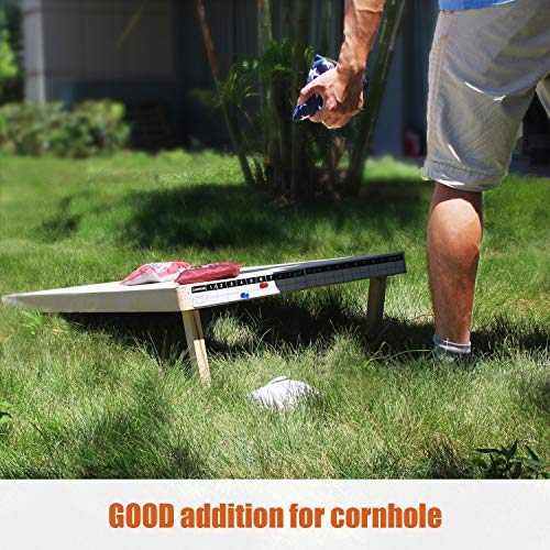 Waybelive Cornhole Game Magnetic Scoreboard, White & Black | Includes Round Flat Washer, Durable Construction, Easy to Install, Effortless Score Tracking - size: 1 Pack