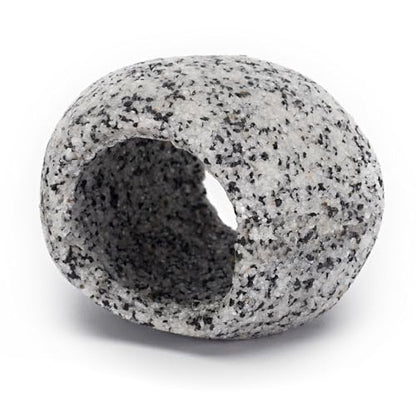 Penn-Plax Deco-Replicas Granite Aquarium Ornament & Hideaway – Realistic Stone Appearance – Safe for Freshwater and Saltwater Tanks – Small Size, White (RR1071) - size: Small