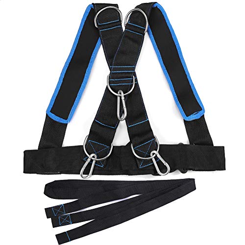 Training Sled Harness Vest with Pull Strap, Tire Pulling Resistance Speed Training - color: Youth to 36" Girth