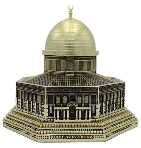 Modefa Muslim Home Decor Masjid Al Aqsa Replica (Gold) - color: Gold