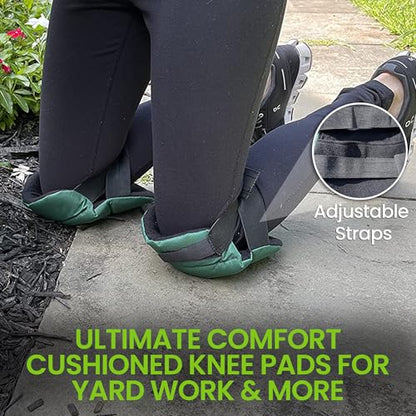 Garden Guru Cushioned Gardening Knee Pads with Adjustable Straps - Soft Inner Liner, Ultra Comfort Padding, Garden Kneelers for Yard Work, Cleaning, Household Chores, Roofing, and More (4 Pack) - size: 4 Pack, style: Ultra Soft Cushion