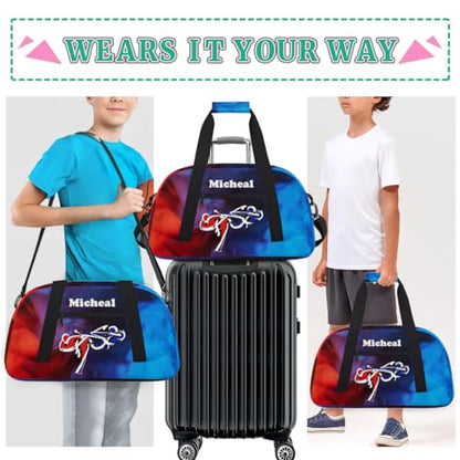 Personalized Martial Art Bag Duffel Bag for Girls, Custom Taekwondo Karate Bag Overnight Bags for Travel Weekender Practice Battle White - color: Option 6