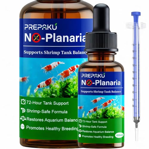 No Planaria & Hydra Support, Aquarium Balance Liquid for Shrimp & Fish | Helps Maintain Tank Stability and Reduce Flatworm-Related Issues, Shrimp-Safe Formula, 60ml