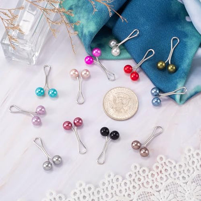 Joez Wonderful 12pcs Hijab Pins Clips for Women, 12 Colors - color: 12pcs, 12 Colors