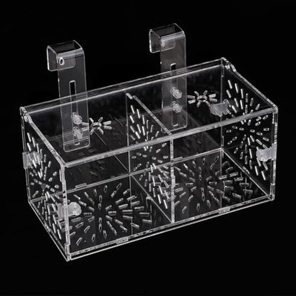Acrylic Transparent Fish Tank Isolation Box - Aquarium Breeding Incubator Holder (20CM*10CM*10CM) - size: 20CM*10CM*10CM