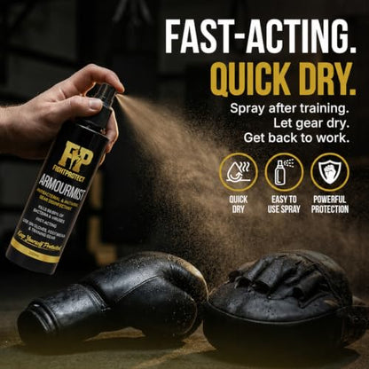 ArmourMist Sports Gear Cleaning Spray 6.76 fl oz – Deep Cleans Sweat and Grime from Boxing Gloves, MMA Gear & Gym Equipment – Fast Acting Formula