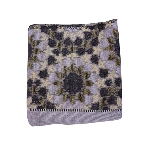 Modefa Turkish Travel Prayer Mat - Muslim Prayer Rug - Thin Woven Cotton Traditional Janamaz Sejjadah for Men Women - Prayer Matt Islam Praying Mat Stargazer (Purple) - color: Purple