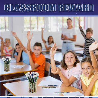 Crtiin 48 Pcs Ramadan Pencils Ramadan Mubarak Party Favors Novelty Toy Muslim Kids Gifts Bright School Party Supplies for Kids Students Classroom Learning Activities (Eid Style) - style: Eid Style