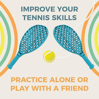 Activo Swing Tennis Outdoor Tennis Trainer Game for Kids, Adults, and Families – Portable, Durable, and Fun Tool to Boost Hand-Eye Coordination & Enhance Reflexes for Ultimate Outdoor Fun