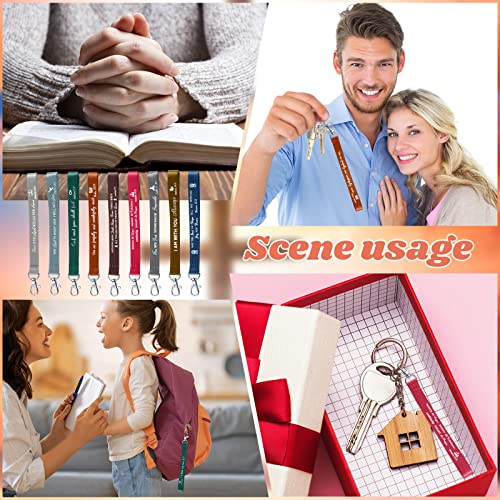 45 PCS Christian Keychains Bulk - color: Dark