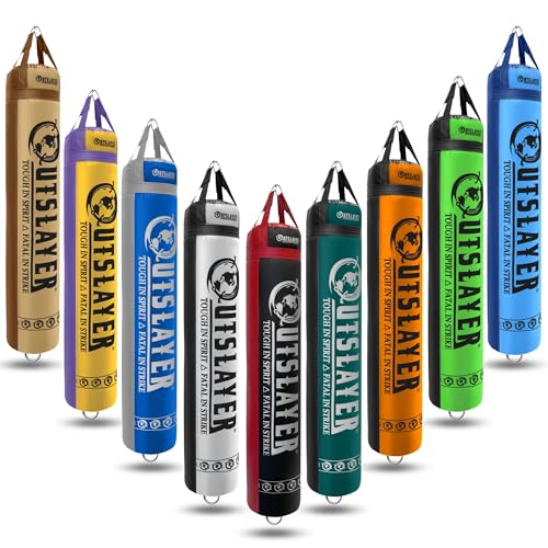 Muay Thai Punching Bag 6ft 150lbs Unfilled Made in USA - color: Custom Dual Color (DC), size: With Bottom D-Ring