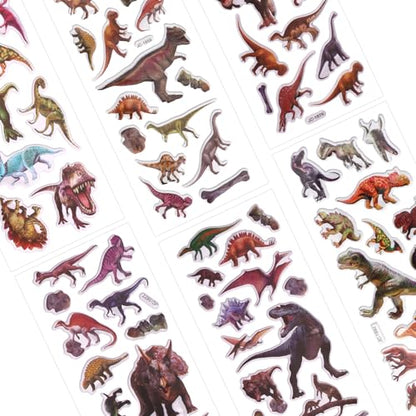 20 Sheets Puffy 3D Kids Dinosaur Stickers Cartoon & Real Dinosaur Sticker | Adorable Animal Themed Party Supplies for Journal Water Bottle Scrapbooking Laptop Classroom DIY Craft Decoration - style: Dinosaur Style