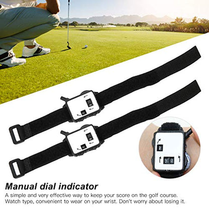 Socobeta 3Pcs Manual Golf Stroke Counter Wrist Watch Style Score Keeper Accessories