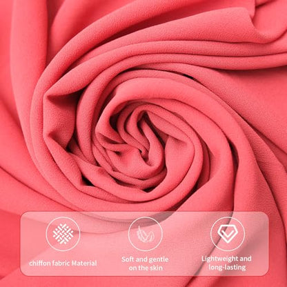 25 Pack Chiffon Hijab Head Scarves for Women 25 Colors Soft Hijab for Women Lightweight Long Scarf Wrap for Whole Season