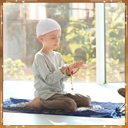 Boyiee Kufi Hat for Men - color: White, style: Solid Classic