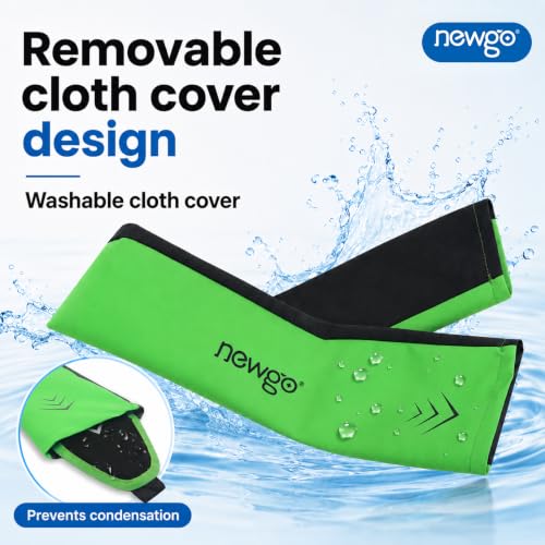 NEWGO Neck Ice Wrap – 45-Min Cooling Relief for Pain & Hot Flashes | Reusable Ice Grid Design | Soft & Comfortable Fit for Swelling, Hot Weather, Office Pressure and Outdoor Sports