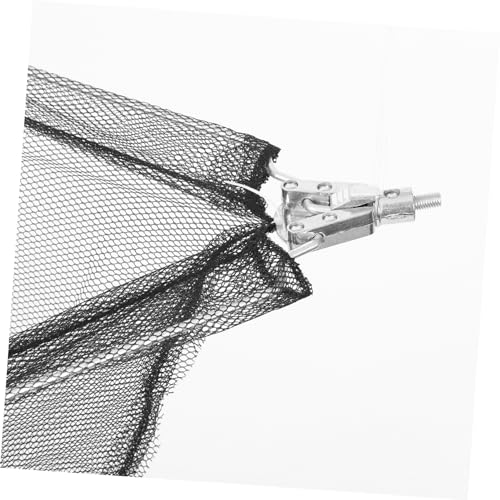 TOYANDONA Lightweight Folding Fishing Catch Net Replacement Head Stainless Steel Solid Mesh with Strong Tensile Strength Fast Water Drainage for Catch and Release Anglers Compact Detachable