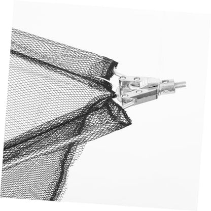 TOYANDONA Lightweight Folding Fishing Catch Net Replacement Head Stainless Steel Solid Mesh with Strong Tensile Strength Fast Water Drainage for Catch and Release Anglers Compact Detachable