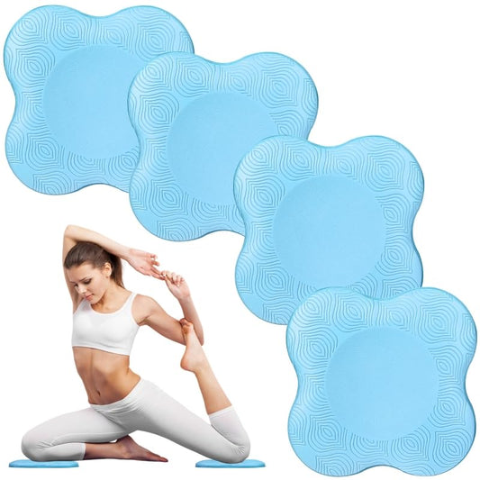 2 packs Yoga Knee Pad Mats Extra Thick for Knees Elbows Wrist Hands Head Foam Pilates Kneeling pad Yoga Knee Cushion Thick Exercise Pads for Knees Elbows Wrist Hands Head Foam Pilates Kneeling pad，Support Foam Pads for Women and Men - color: 4pcs-blue