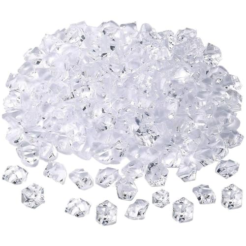 Happyyami 1set Creative Fish Tank Gravel Crystal Stones White Decorative Ornaments for Aquariums Flower Pots Landscape Decor Approx