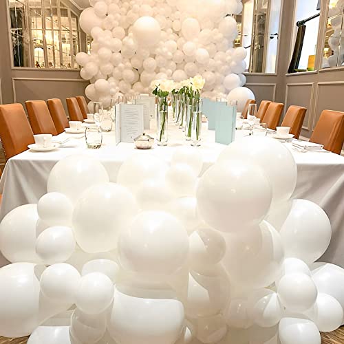 Voircoloria 105pcs White Party Latex Balloons, 12inch - color: 03 White, size: 12 inch - 105pcs