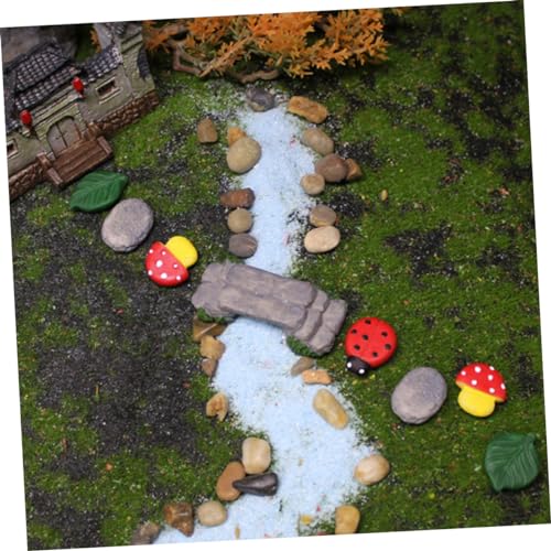 POPETPOP Resin Miniature Bridge Model for Bonsai Landscape Decor | Creative Styling, Unique and Adorable, Garden Placement, DIY Creations, Weather-Resistant Finish