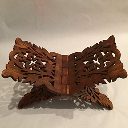 기도 책 홀더 스탠드 독특한 휴일 선물 리할 레할 레일 나무 조각 선물 39.4cm x 17.8cm(15.5인치 x 7인치)