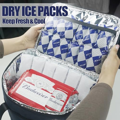 Reusable Ice Pack Sheets, 24 Cell/12 Cell/250g Single Ice Packs for Cooler and Shipping, Long Lasting Dry Ice Packs for Shipping Frozen Food Freezer Packs for Mailing - style: 12cells 6 Pcs