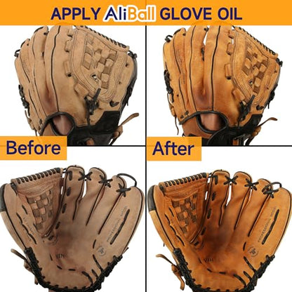 AliBall Ultimate Baseball Mitt Maintenance Kit | 8-Piece Cleaner, Oil, Brushes & Towels Combo - style: Essential Standard Kit