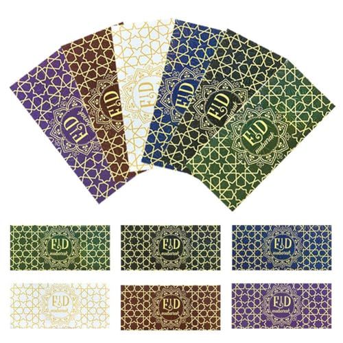 12pcs Eid Mubarak Envelopes Ramadan Mubarak Money Envelopes Ramadan Pocket Envelope Eid Invitation Envelopes Supplies
