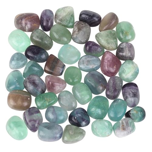 Sportmusies 1lb Natural Polished Crystals for Home Decoration, Fluorite | Crystals for Reiki Healing Chakra Balancing, Minerial Stone Specimen, Rocks for Zen Garden Vase Filler Jewelry Making Crafts - color: Multi