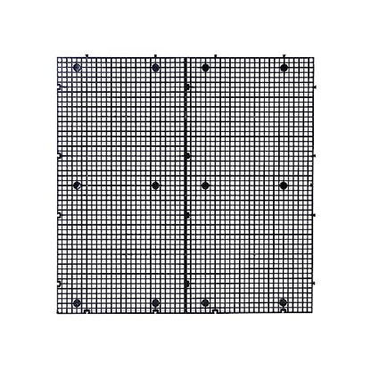 Aquarium Grid Isolate Board Divider Fish Tank Bottom Black Filter Tray Plastic Crate (4pcs Black) - size: 4pcs Black