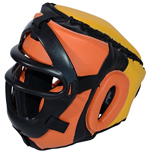 Ring to Cage Removable Safety Mask Training Headgear for Boxing, Muay Thai, MMA, Kickboxing - Youth and Adult Size - size: Small/Medium (19” to 22” Head circumference)