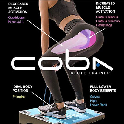 CoBa GLUTE Trainer - Full Home Workout System, Core & Booty Exercise Machine, Resistance Band Full Body Trainer