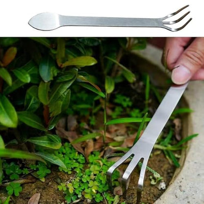 4 Pack Bonsai Rake Stainless Steel Bonsai Tree Root Rake Mini Kumade Bonsai Soil Cultivation Tool for Indoor Plants Root Loosening Houseplants Repotting House Plants in Decor Pots Seedling